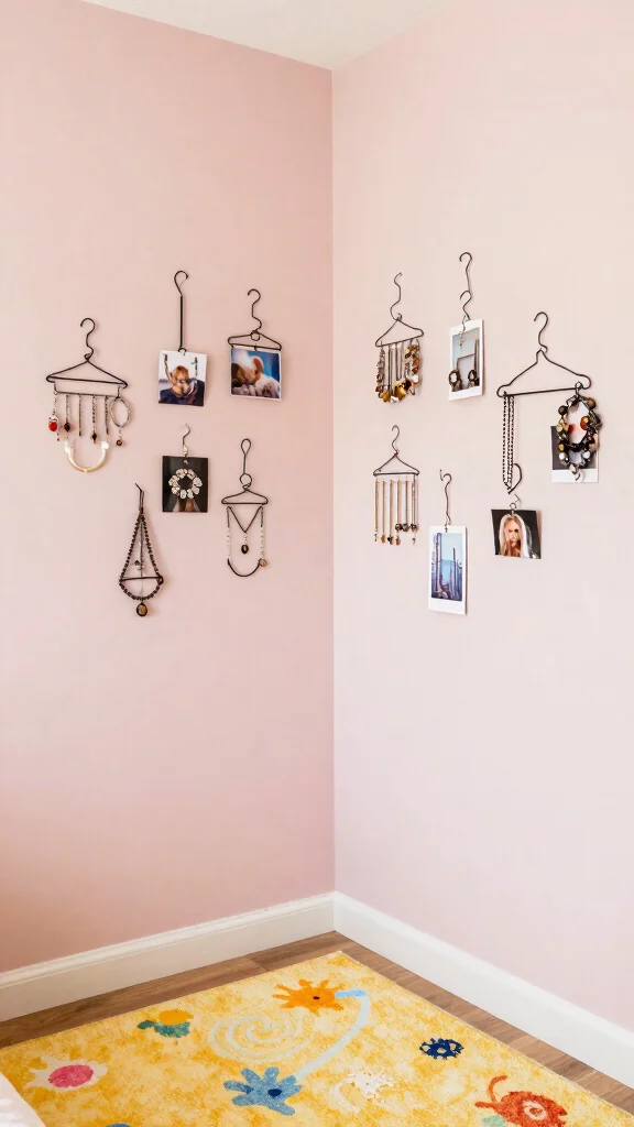 15 Clothes Hanger Ideas for the Bedroom for Every Style and Layout - 11. Upcycled Wire Hangers 1