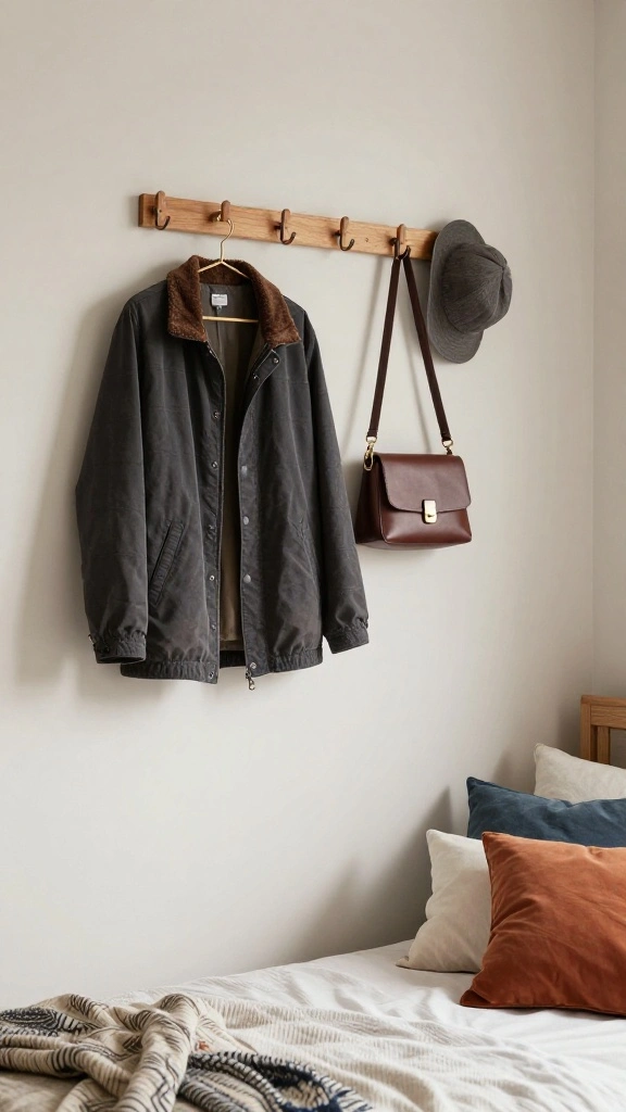 15 Clothes Hanger Ideas for the Bedroom for Every Style and Layout - 12. Multi-functional Hook Hangers 1